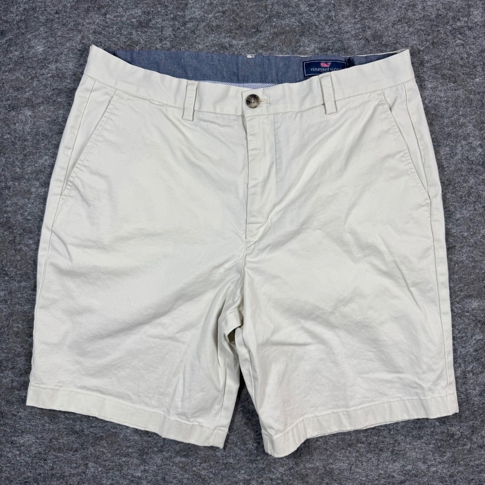 Vineyard Vines Breaker Shorts Mens 34 Khaki Stretch Chino Preppy Performance